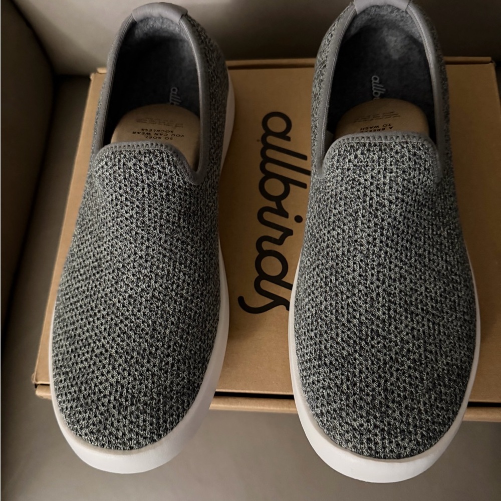 Allbirds Charcoal Knit Slip-On Shoes